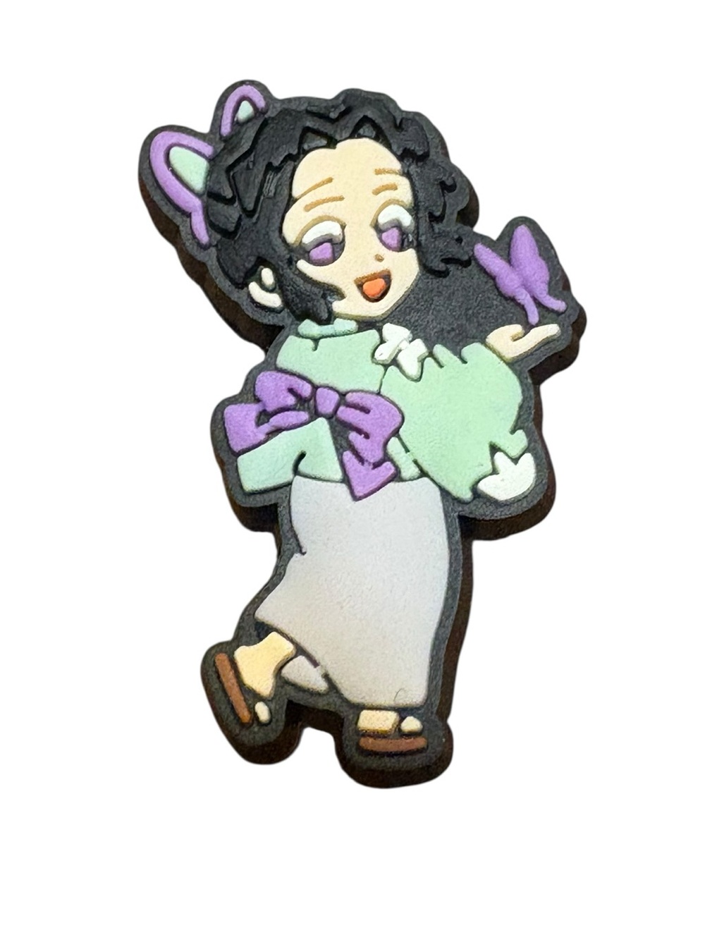 Shinobu Kocho from Demon Slayer Croc Charm